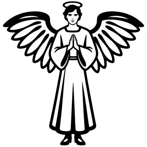 Angel with Wings SVG cut file