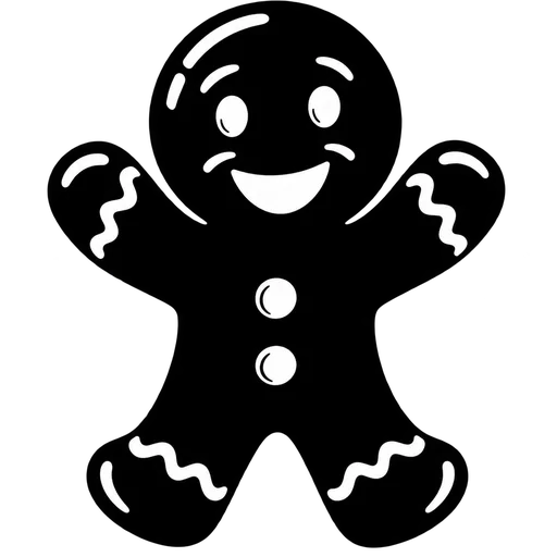 Animated Gingerbread Man SVG cut file