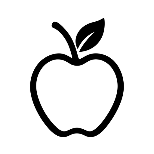 Apple Outline SVG cut file