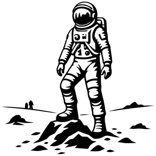 Astronaut Silhouette SVG cut file