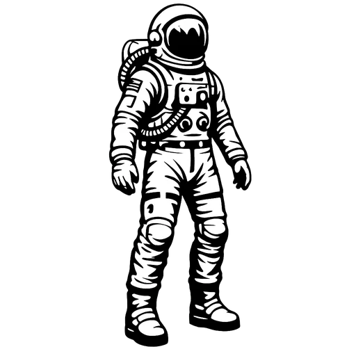 Astronaut SVG Character Design cut file