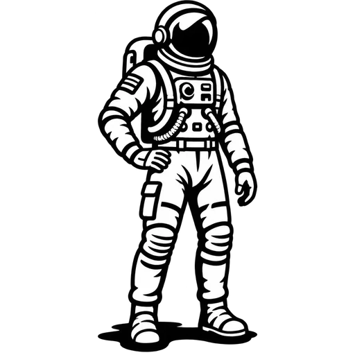 Astronaut SVG Design for Creative Projects cut file