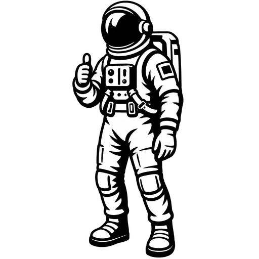 Astronaut SVG Design for Creative Projects cut file