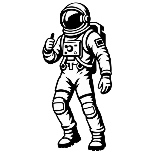 Astronaut SVG Design for Creative Projects cut file