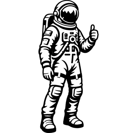 Astronaut SVG Design for Creative Projects cut file