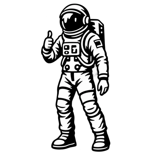 Astronaut SVG Design for Creative Projects cut file