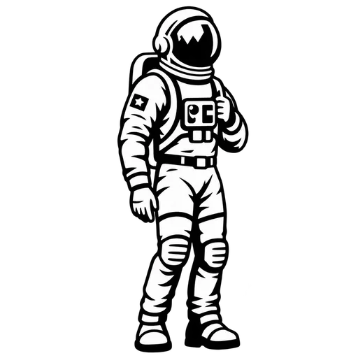 Astronaut SVG Design for Creative Projects cut file