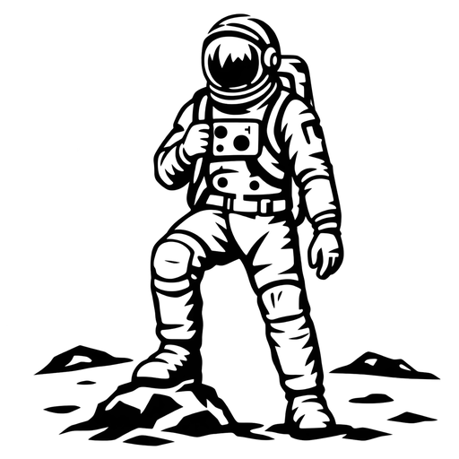 Astronaut SVG Design for Cutting Machines cut file