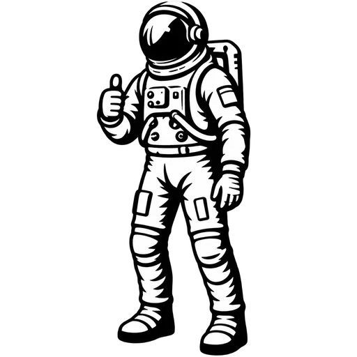 Astronaut SVG for Creative Projects cut file