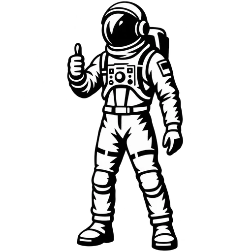 Astronaut SVG for Creative Projects cut file