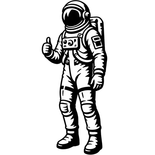 Astronaut SVG for Creative Projects cut file