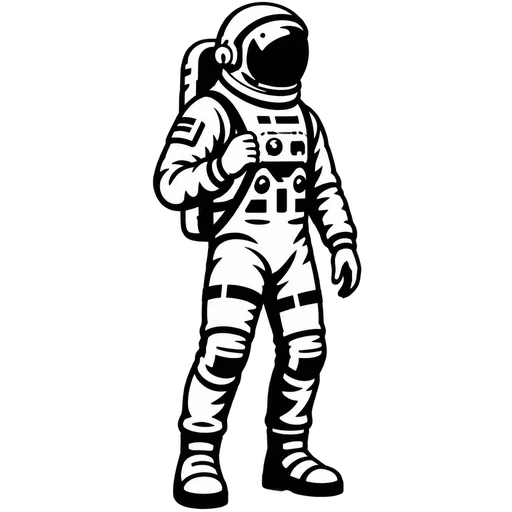 Astronaut SVG for Creative Projects cut file