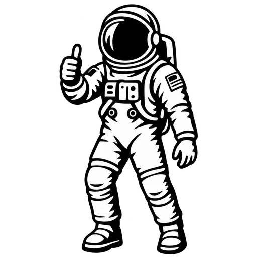 Astronaut SVG Graphic for Creative Projects cut file
