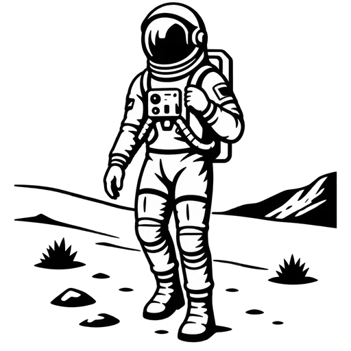 Astronaut SVG Graphic for Creative Projects cut file