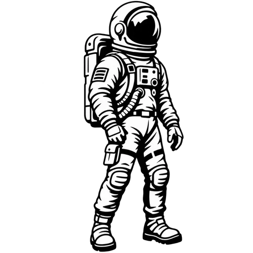 Astronaut SVG Graphic for Creative Projects cut file