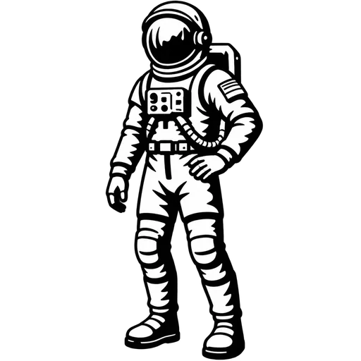 Astronaut SVG Graphic for Creative Projects cut file