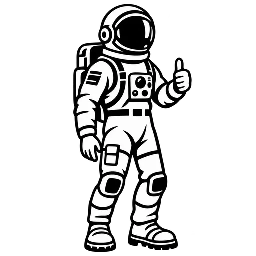 Astronaut SVG Graphic for Creative Projects cut file