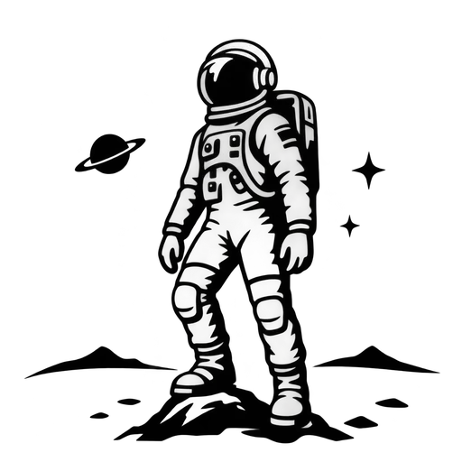 Astronaut SVG Graphic for Creative Projects cut file