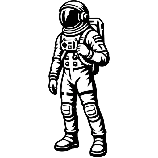 Astronaut SVG Graphic for Creative Projects cut file