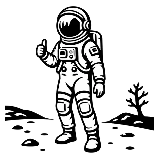 Astronaut SVG Graphic for Creative Projects cut file