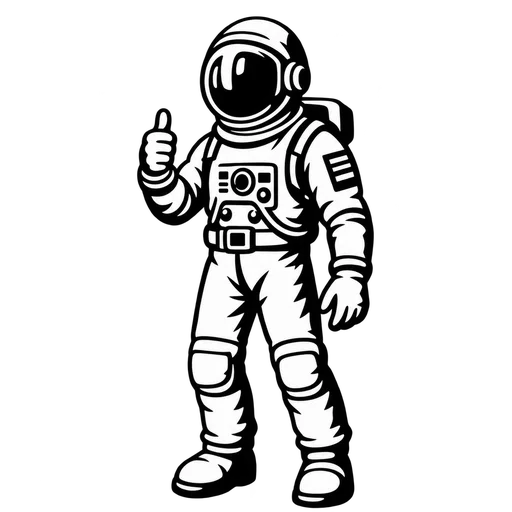 Astronaut SVG – Space Explorer Design cut file