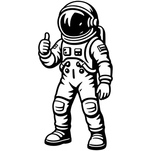 Astronaut SVG – Space Explorer Design cut file