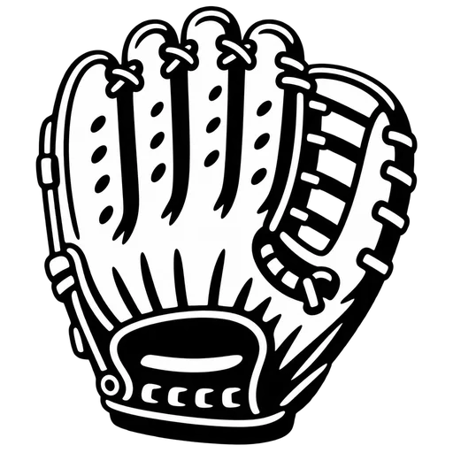 Baseball Glove SVG Design cut file
