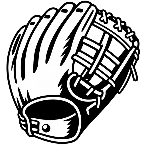 Baseball Glove SVG for Creative Projects cut file