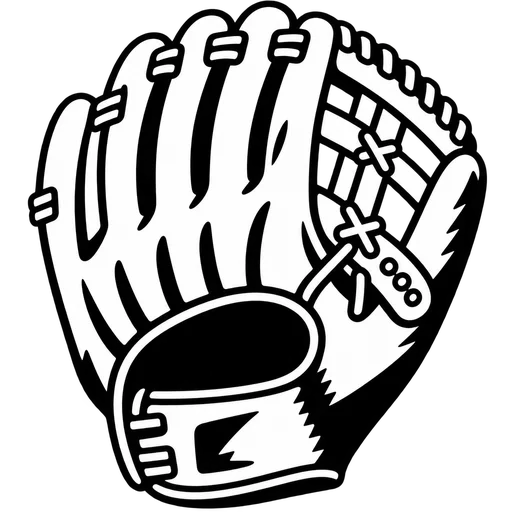 Baseball Glove SVG Graphic cut file