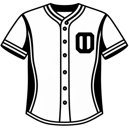 Baseball Jersey SVG Design cut file