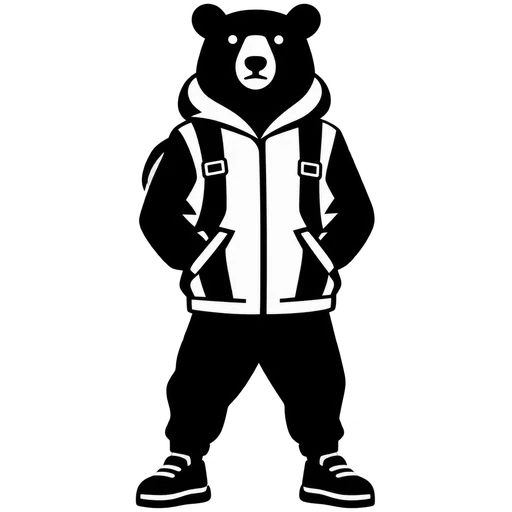 Bear in Hoodie – SVG Cut File cut file