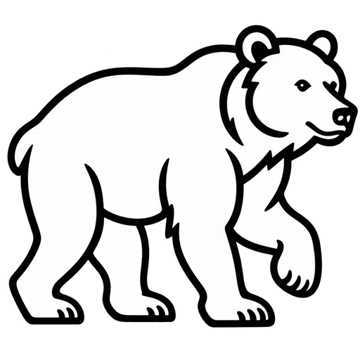 Bear Outline SVG cut file