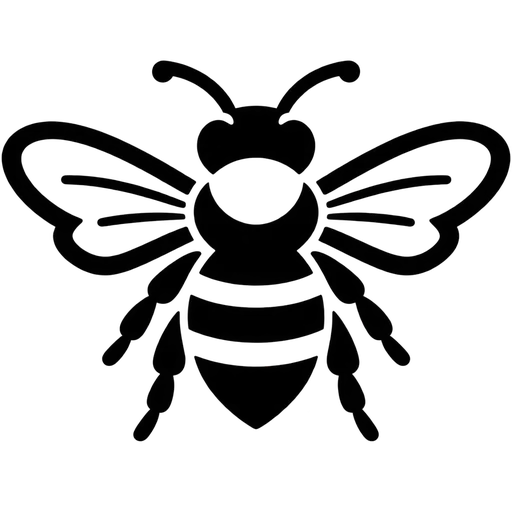 Bee Silhouette SVG Vector Graphic cut file