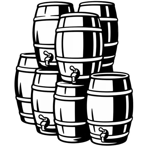 Beer Barrels Stack SVG cut file