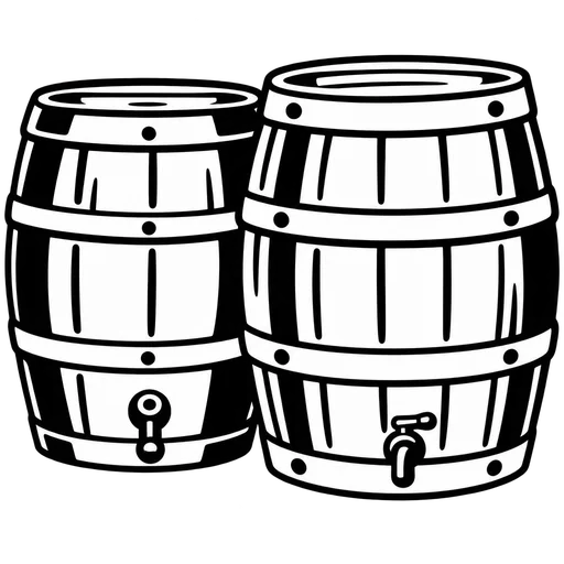 Beer Barrels SVG Art cut file