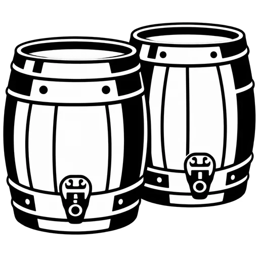 Beer Barrels SVG Graphic cut file