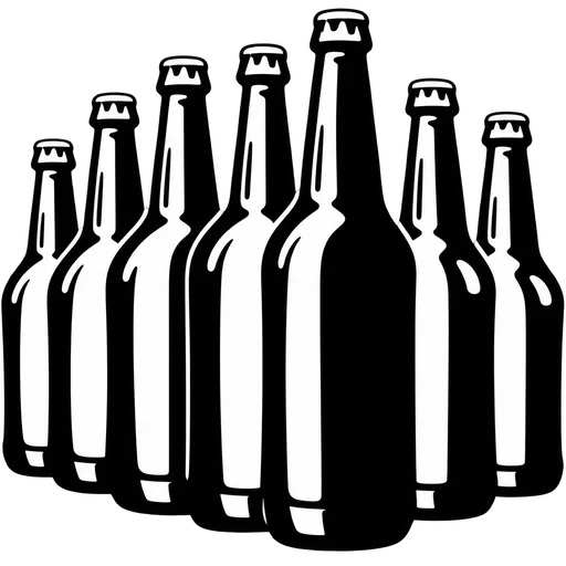 Beer Bottles SVG for Crafting cut file