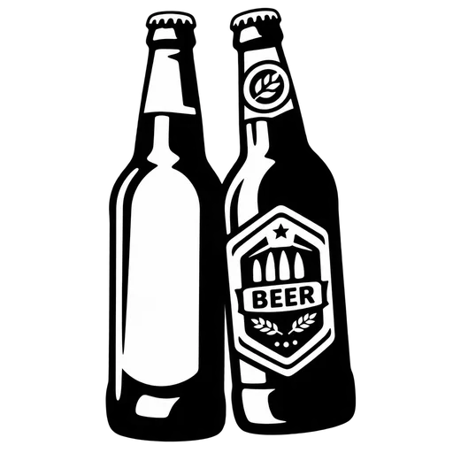 Beer Bottles SVG for Creative Projects cut file