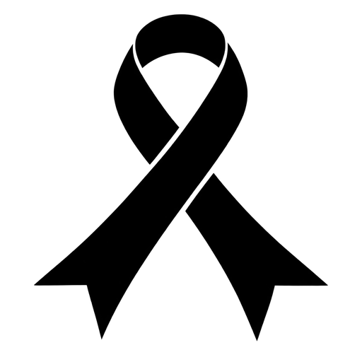 Black Awareness Ribbon SVG cut file