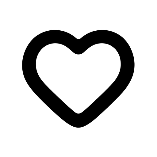 Black Heart Icon SVG Vector Image cut file