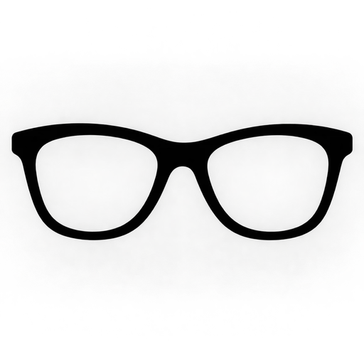 Black-Rimmed Glasses SVG cut file