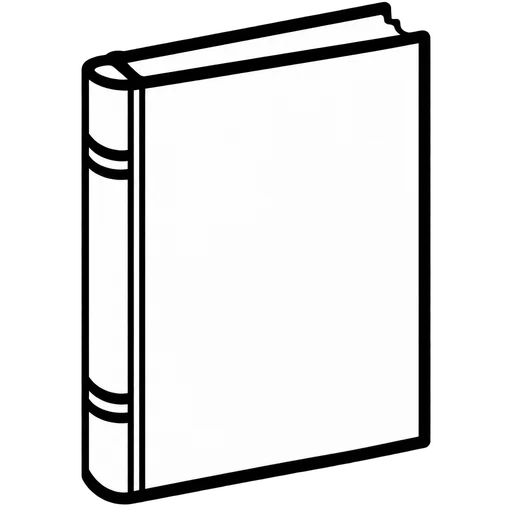 Blank Book Cover SVG cut file