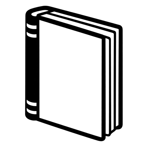 Book Outline SVG cut file