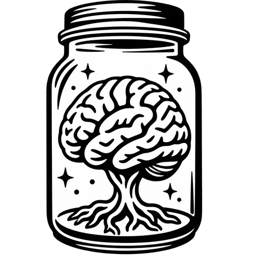 Brain in Jar SVG Design cut file