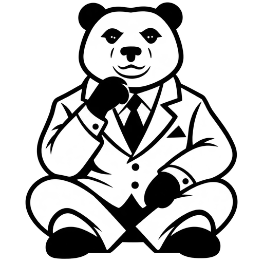 Business Bear SVG cut file