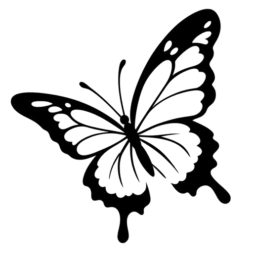 Butterfly Silhouette SVG – High Quality Vector Design cut file