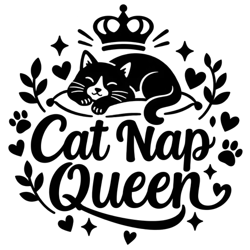 Cat Nap Queen SVG Design cut file