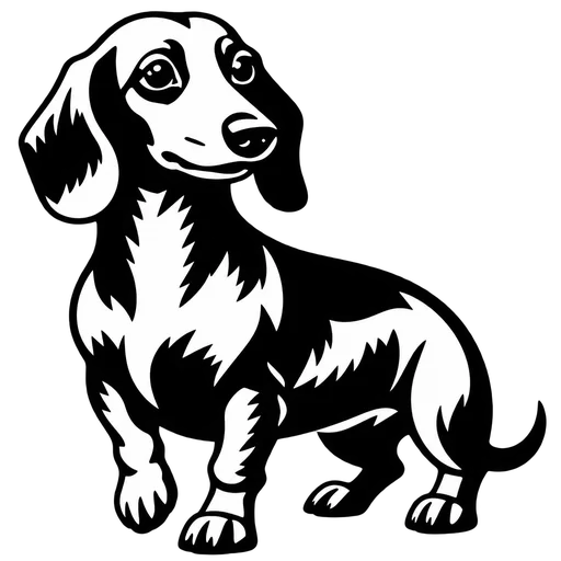 Charming Dachshund SVG for Crafting cut file