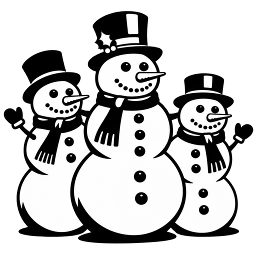 Charming Snowman SVG Design cut file