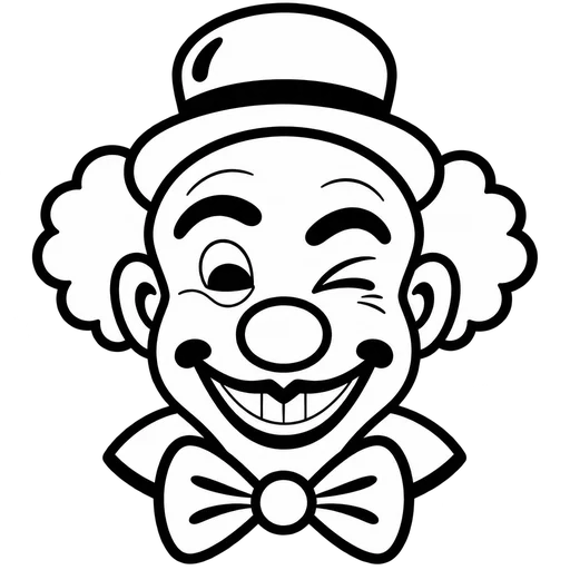 Cheerful Clown SVG Design cut file